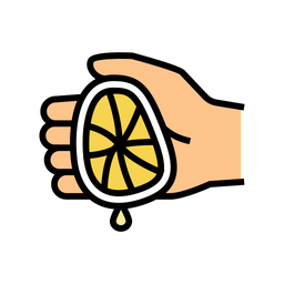 Zitronensaft hinzufügen  Symbol