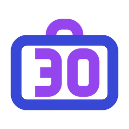 30 Kg Baggage Limit  Icon