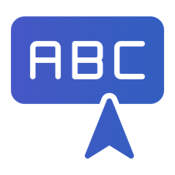 Alphabet Click  Icon