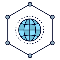 Globales Netzwerk  Symbol