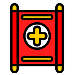 Krankenhausrechnung  Symbol