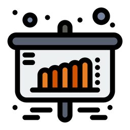 분석 프레젠테이션  아이콘