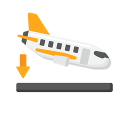 Flugzeuglandung  Symbol