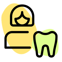 Female Tooth  Icon