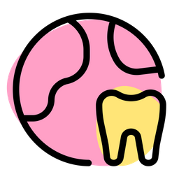 Globe Tooth Two  Icon