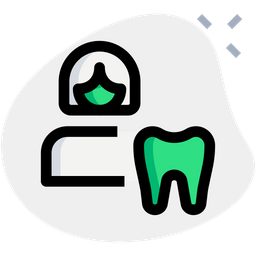 Female Tooth  Icon