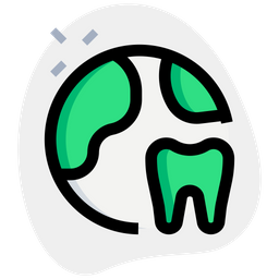 Globe Tooth Two  Icon