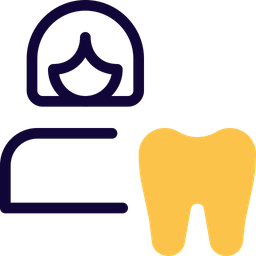 Female Tooth  Icon