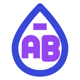 Ab negative blood  Icon