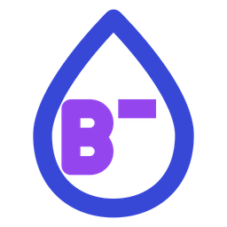 B negative blood  Icon