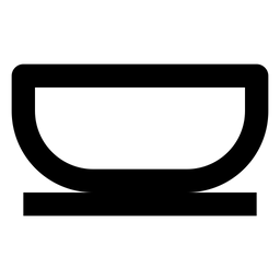 Schwarze Schüssel  Symbol