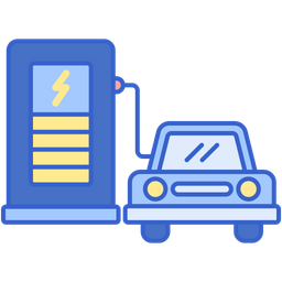 자동차 충전소  아이콘