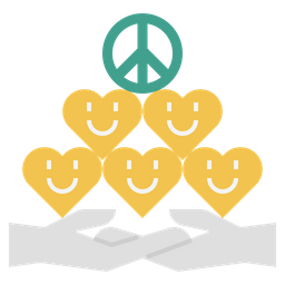 Happiness Peace Emoji  Icon