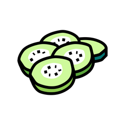 Cucumber Chopped  Icon