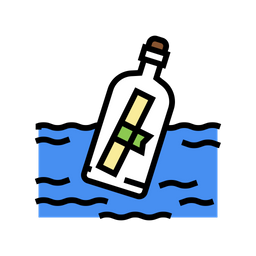 Nachrichtenflasche  Symbol