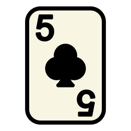 Five Of Clubs  Icon