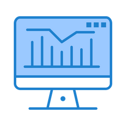 Gráfico de computador  Ícone