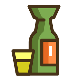 Bottle and glass  Icon