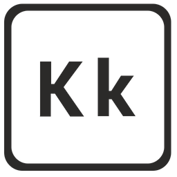 Alphabet K  Icon