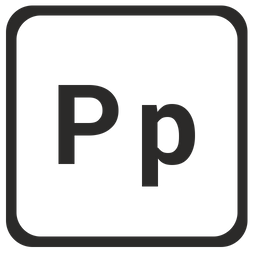 Alphabet p  Symbol