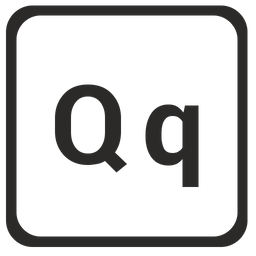 Alphabet q  Symbol