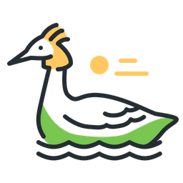 Great Crested Grebe  Icon