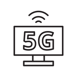 5 G Computer  Icon