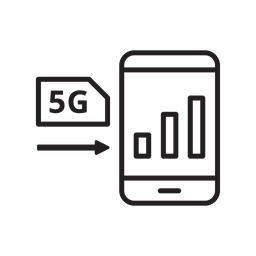 Telefone 5G  Ícone