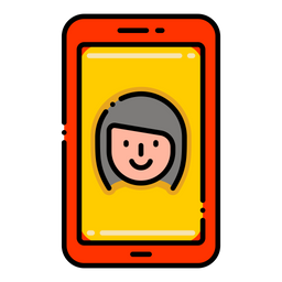 Digital Native Female  Icon