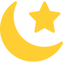 Crescent And Star  Icon