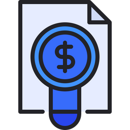 Dollar Search  Icon