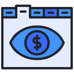 Finanzielle Vision  Symbol