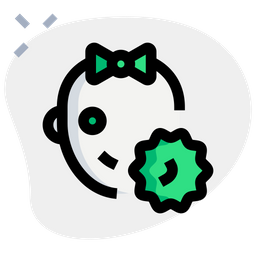 Baby girl virus  Icon