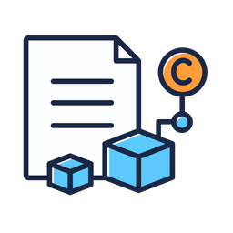 Blockchain document  Icon