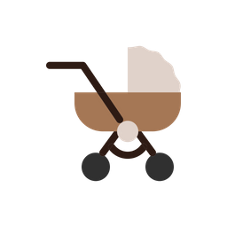 Newborn stroller  Icon