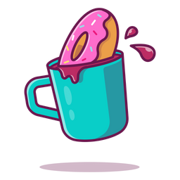 Donut Cup  Icon