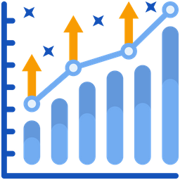 Gráfico de crescimento  Ícone