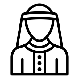 Arabischer Mann  Symbol