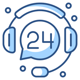 24 Hours Support  Icon