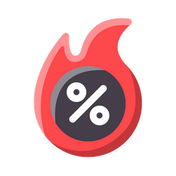 Fire discount  Icon