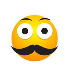 Mustache Emojie  Icon