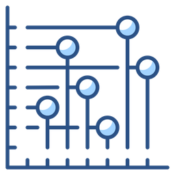 Gráfico de pontos  Ícone