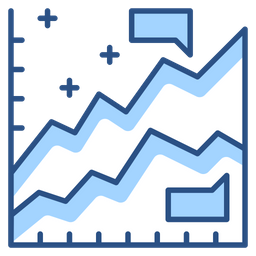 Gráfico comparativo  Icono