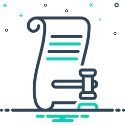 Ação judicial  Ícone