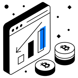 Bitcoin Loss  Icon