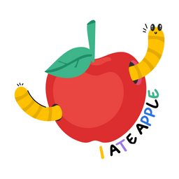 Apple Worm  Icon