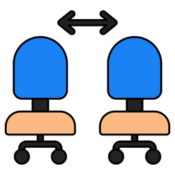 Chairs Distance  Icon