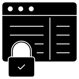 Gesperrte Website  Symbol