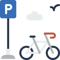 Estacionamento de bicicletas  Ícone