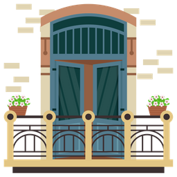 Casement Window  Icon